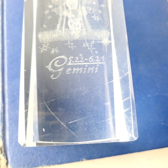 Gemini Crystal Paperweight - Picture 7 of 12